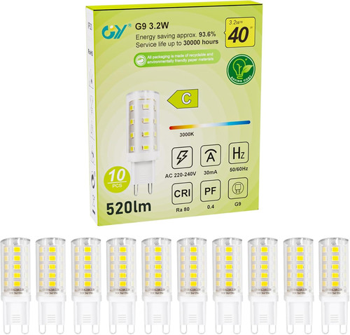 Led bulbs warm white - g9,