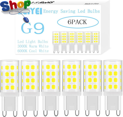 Led bulbs cool white - g9,