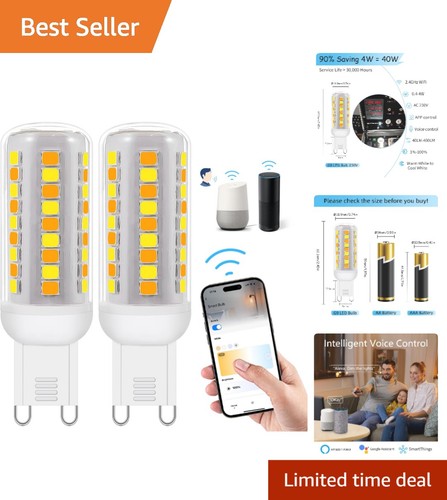 Pack dimmable smart g9 - wi-fi,