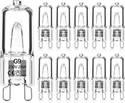 Pack halogen bulbs 28w - g9,