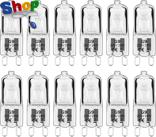 Pack halogen bulbs 28w - pack, g9